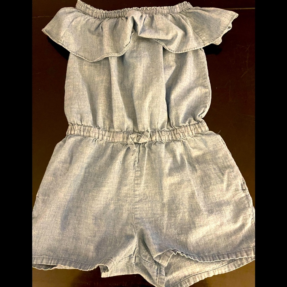 Crewcuts denim off the shoulder jumper